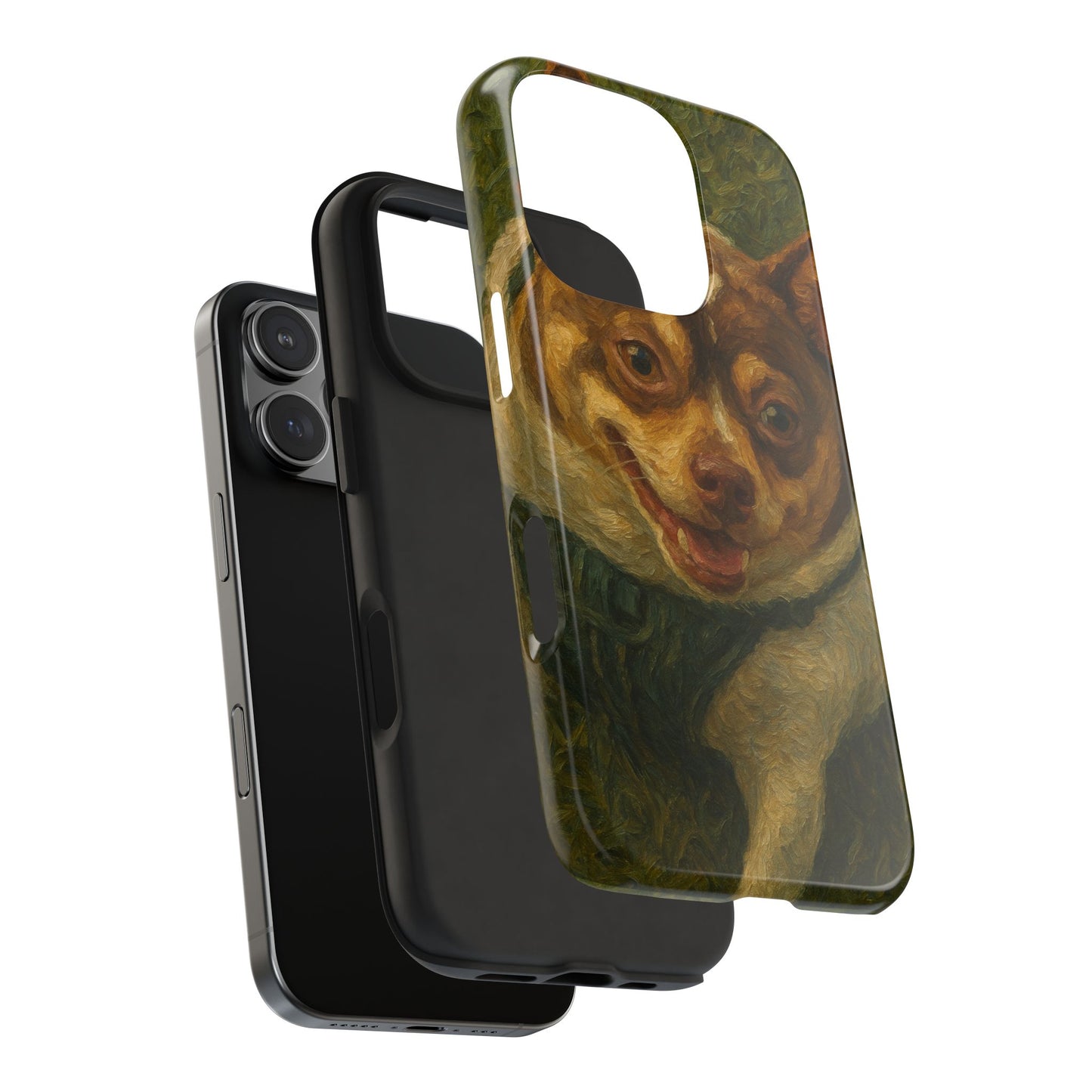 Custom Portrait Oil Painting Tough Phone Case - Durable & Stylish Design