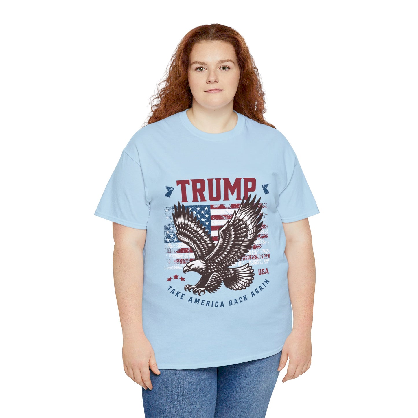 Trump MAGA Eagle Unisex Heavy Cotton Tee