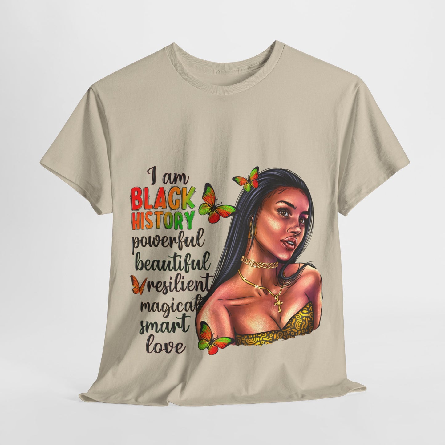 I Am Black History Unisex Heavy Cotton Tee