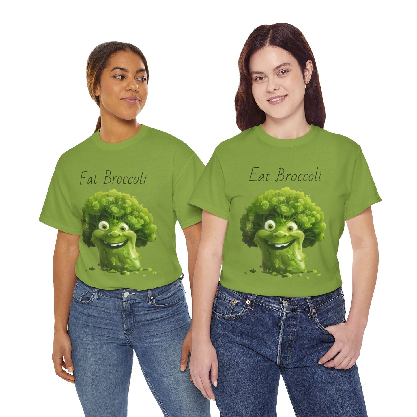 Eat Broccoli Unisex Heavy Cotton Tee