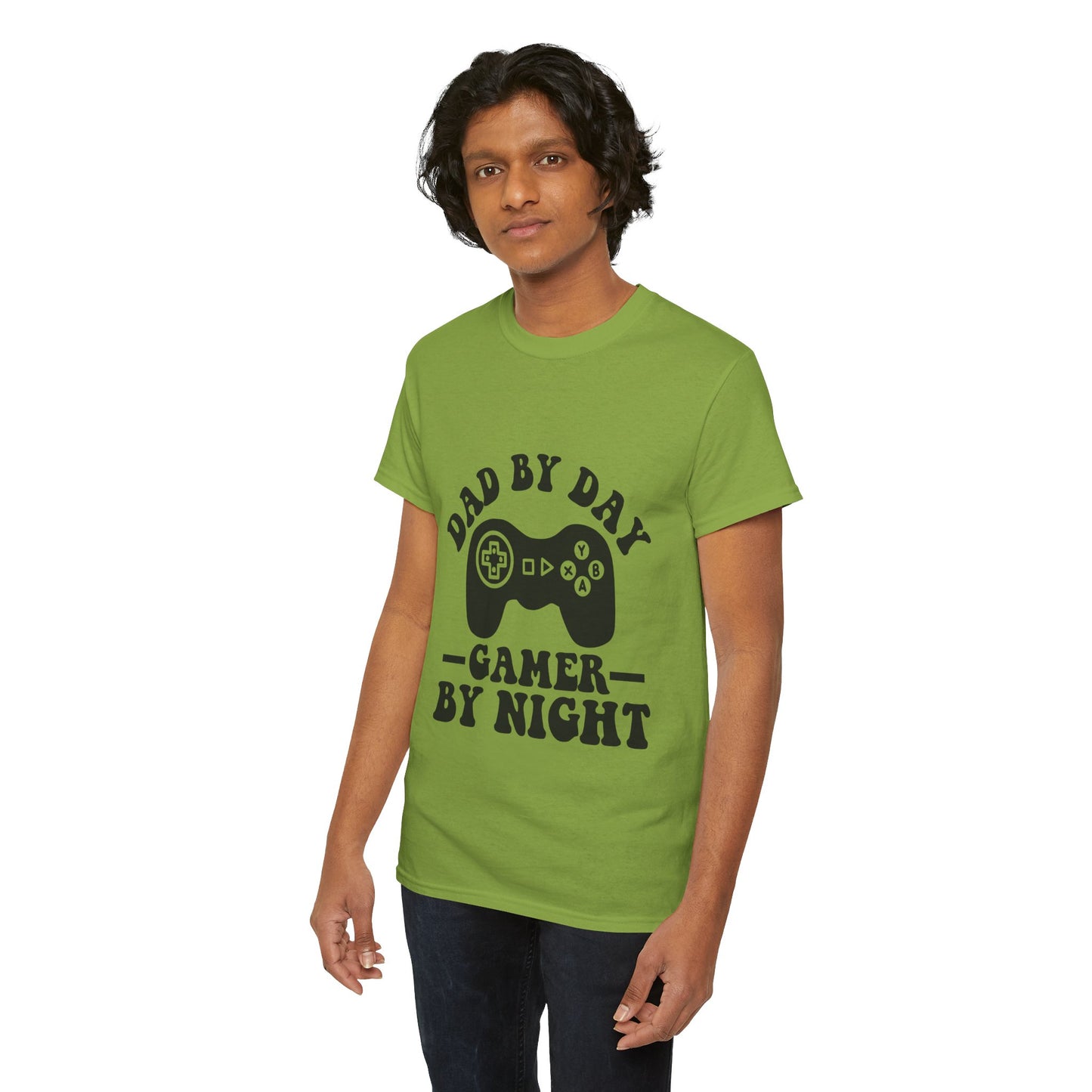 Gamer By Night Unisex Heavy Cotton Tee