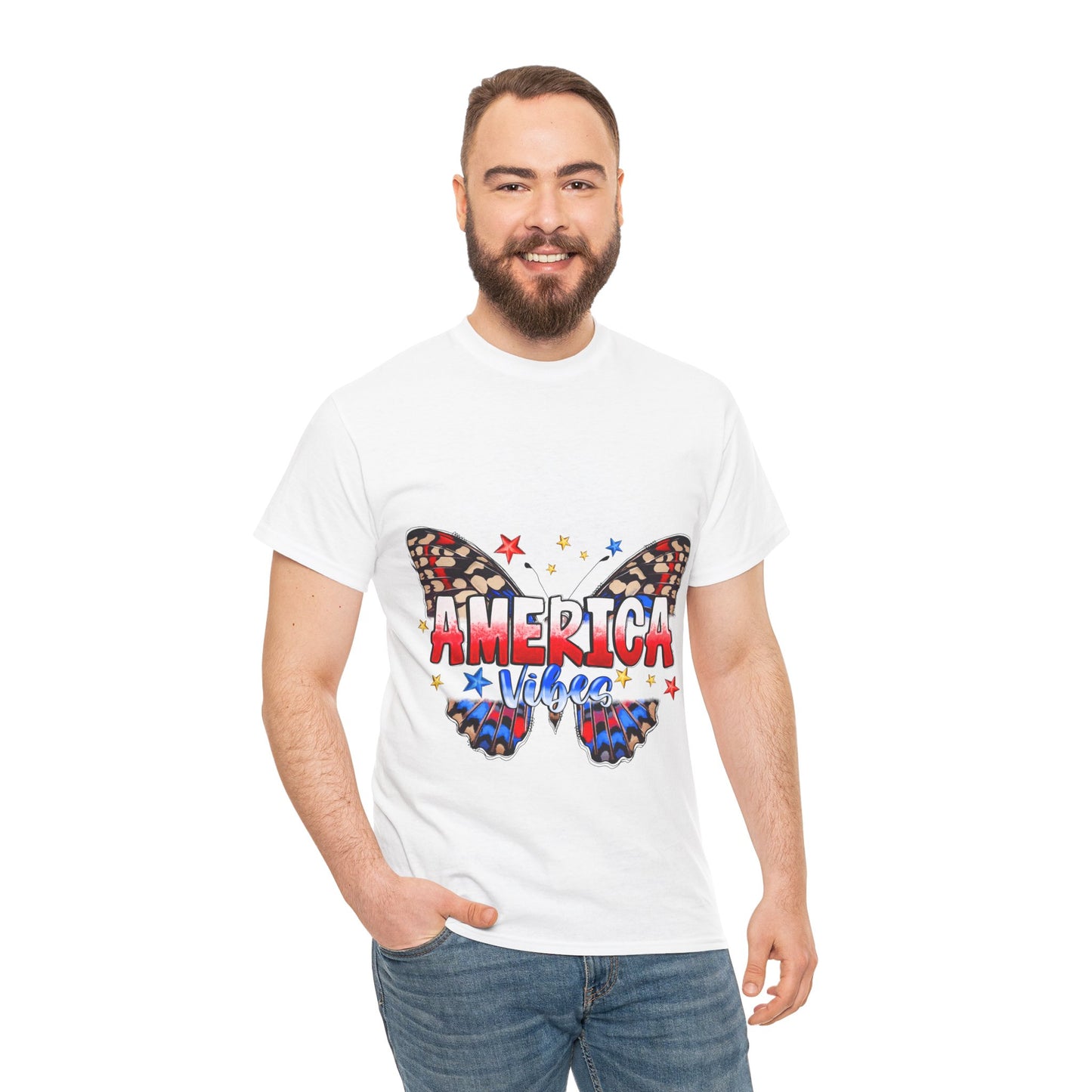 America Vibes Unisex Heavy Cotton Tee