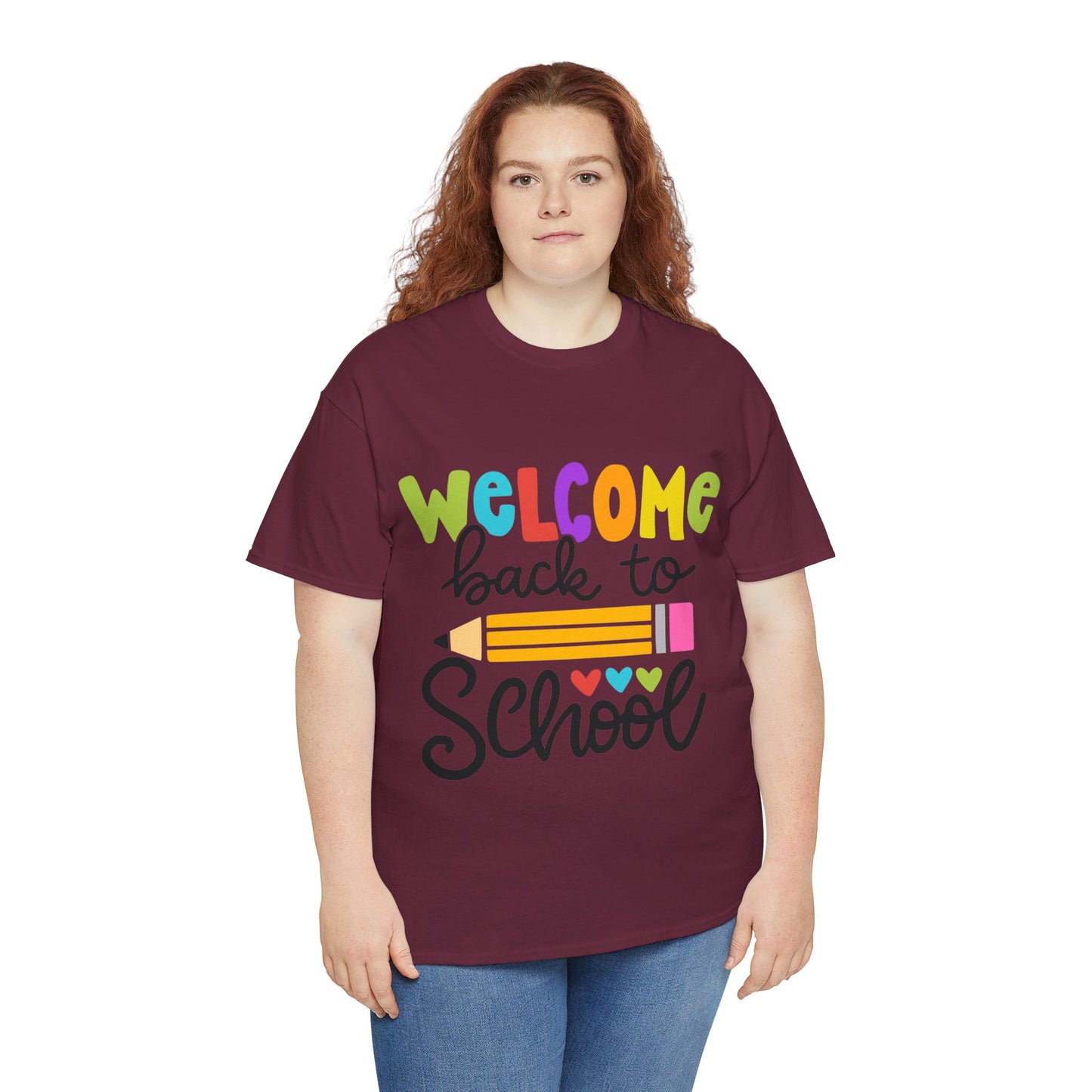 Welcome Back To School Unisex Heavy Cotton Tee