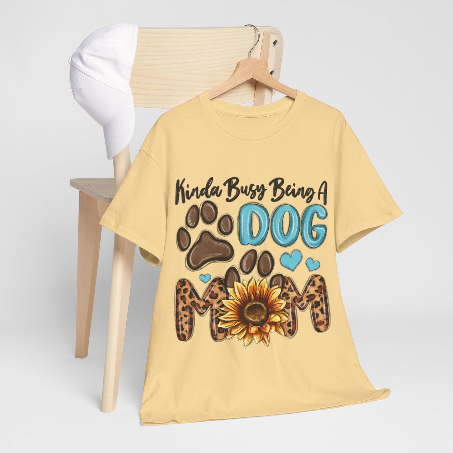 Busy Being A Dog Mom Unisex Heavy Cotton Tee