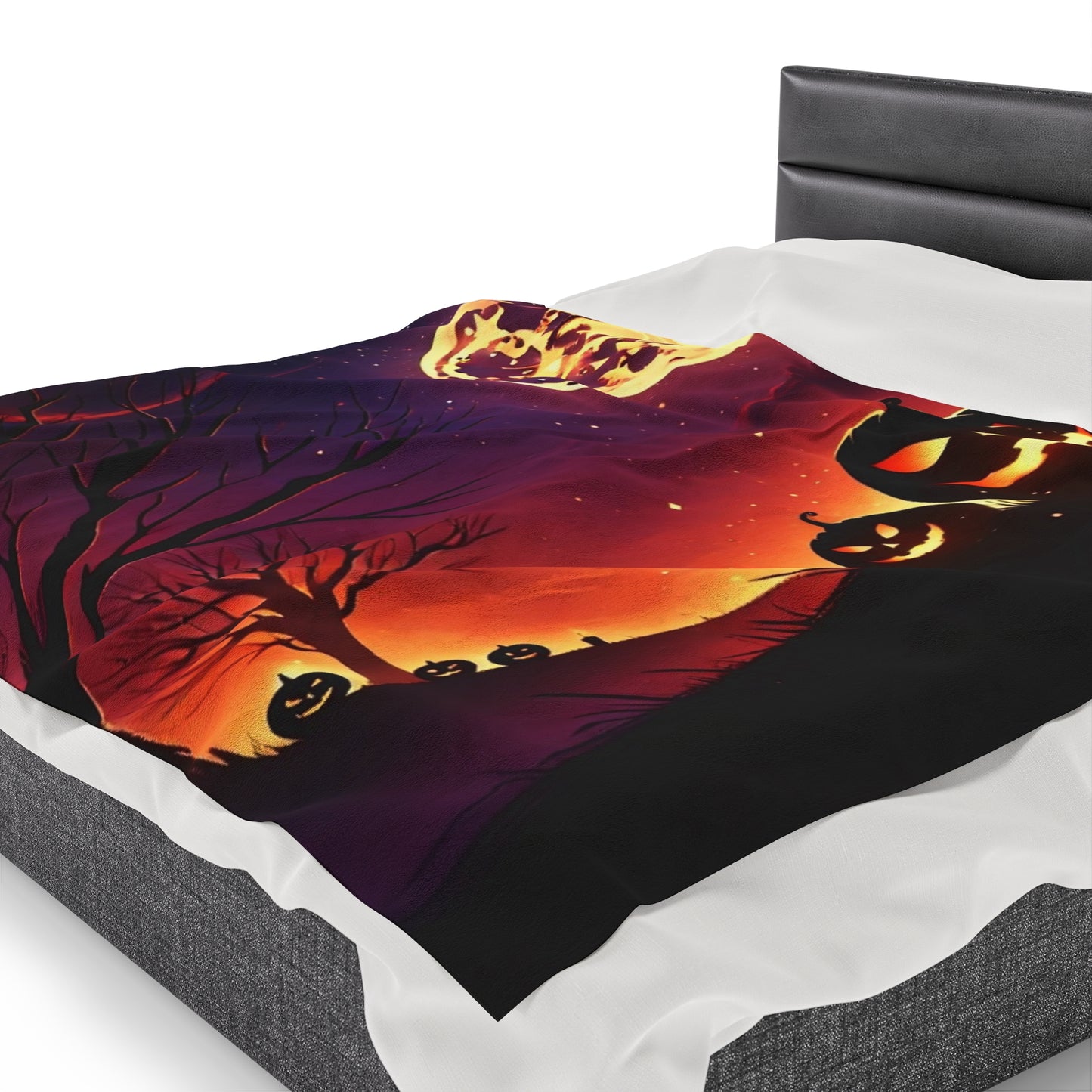 Halloween Night Velveteen Plush Blanket