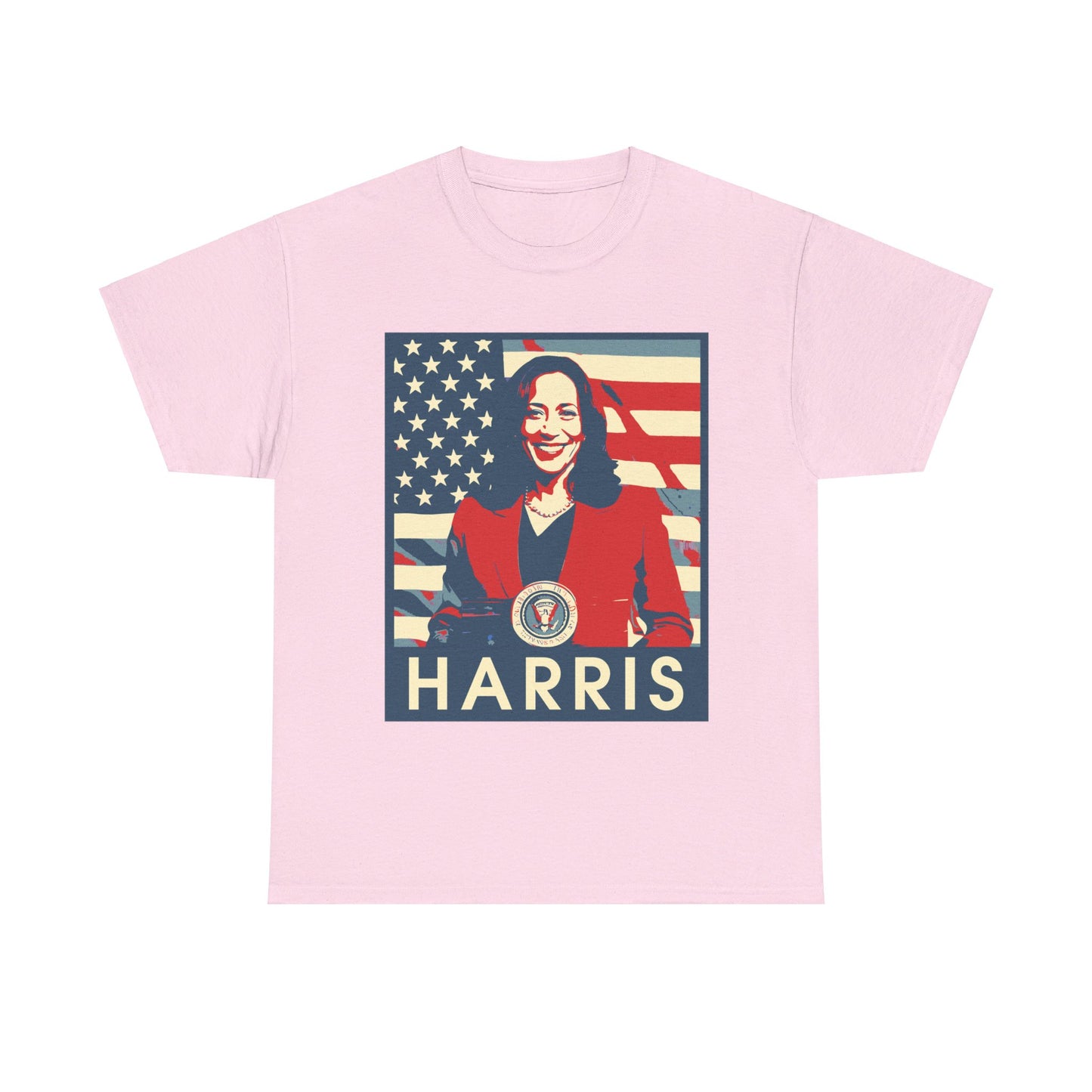 Kamala Harris American Flag Unisex Heavy Cotton Tee