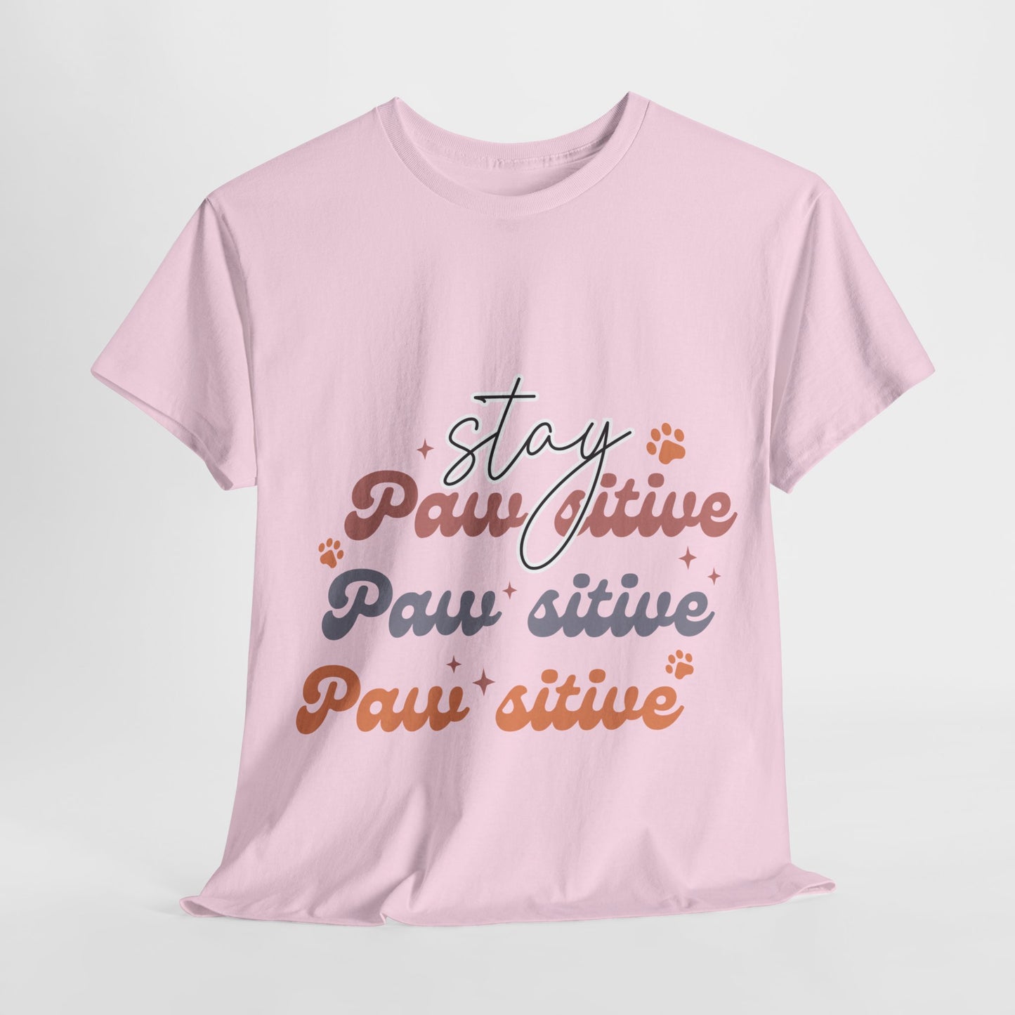 Stay Paw Sitive Unisex Heavy Cotton Tee