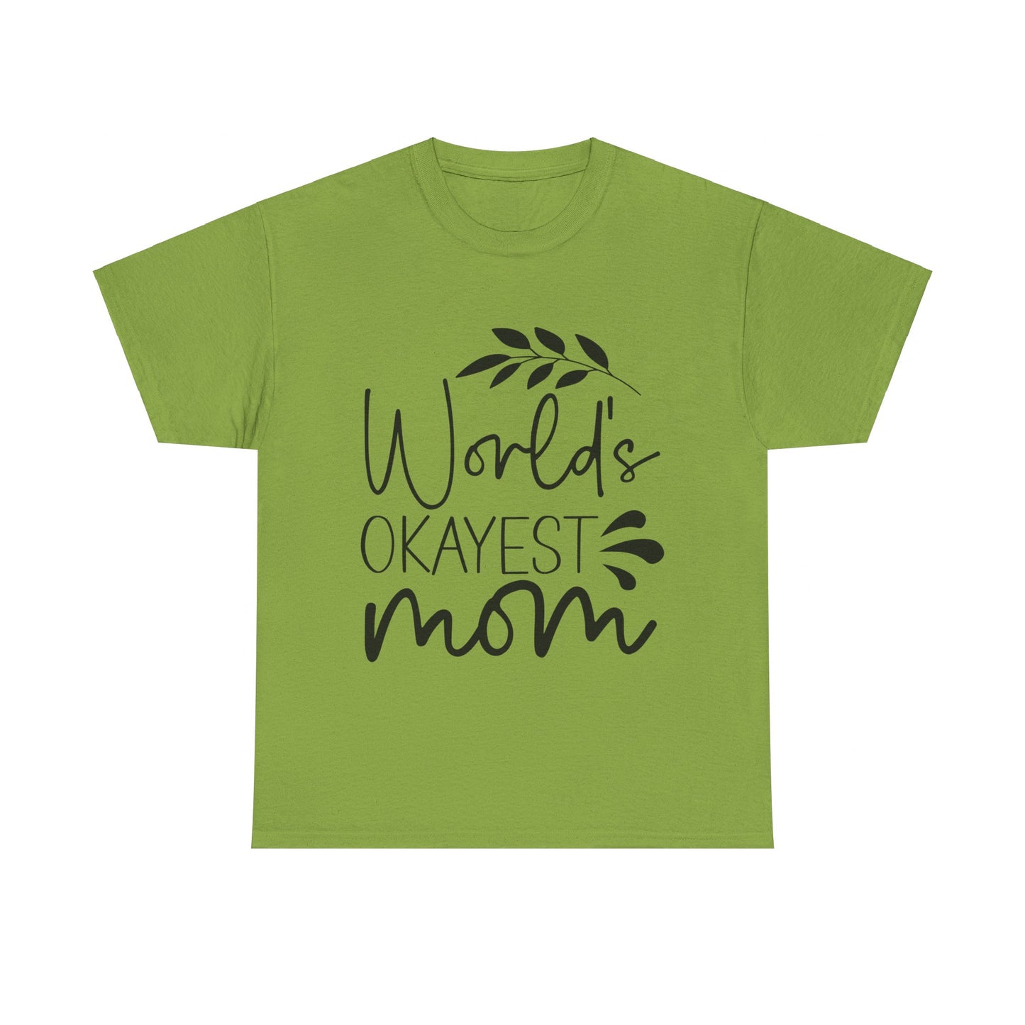 World's Okayest Mom Unisex Heavy Cotton Tee