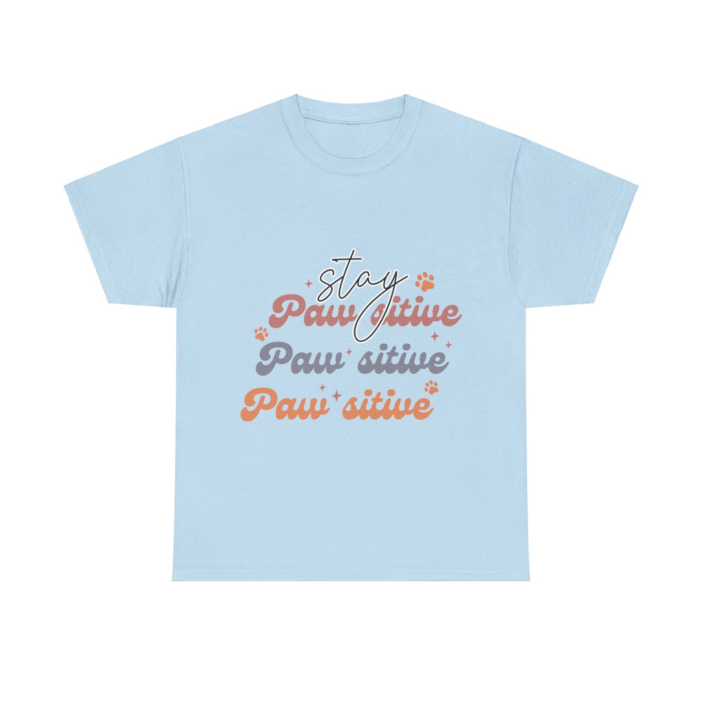 Stay Paw Sitive Unisex Heavy Cotton Tee