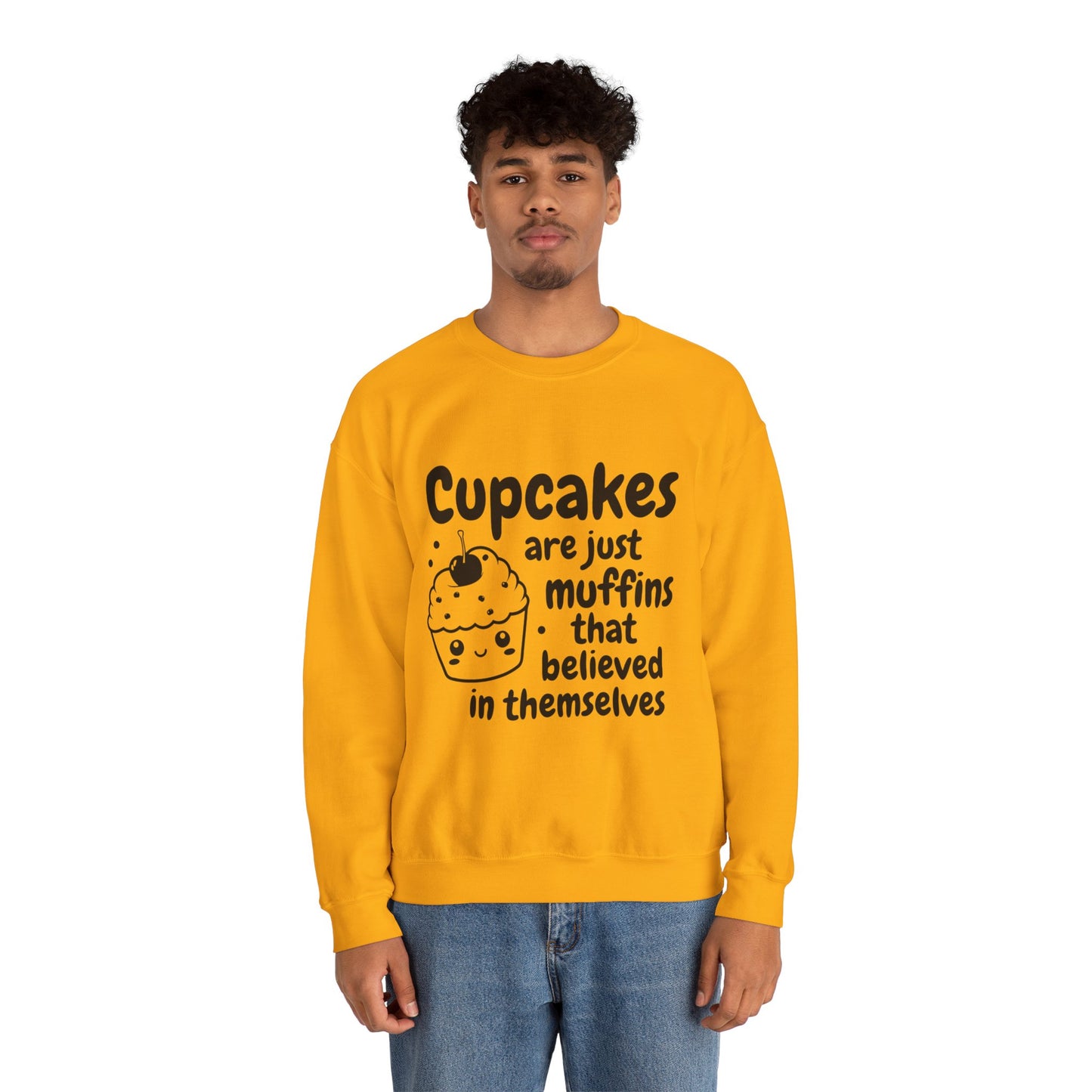 Cupcakes are Muffins Unisex Heavy Blend™ Crewneck Sweatshirt