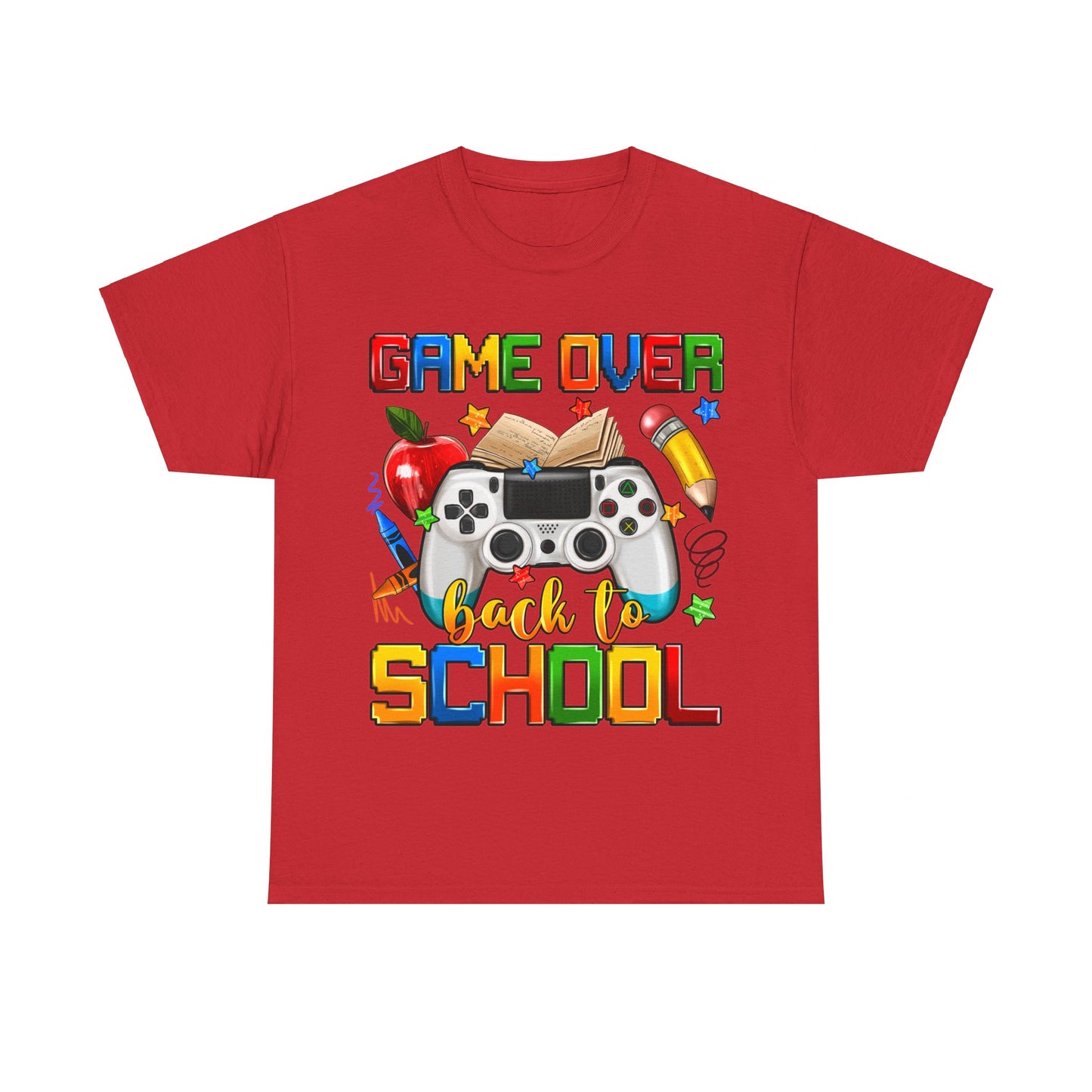 Game Over Back To School Unisex Cotton Tee