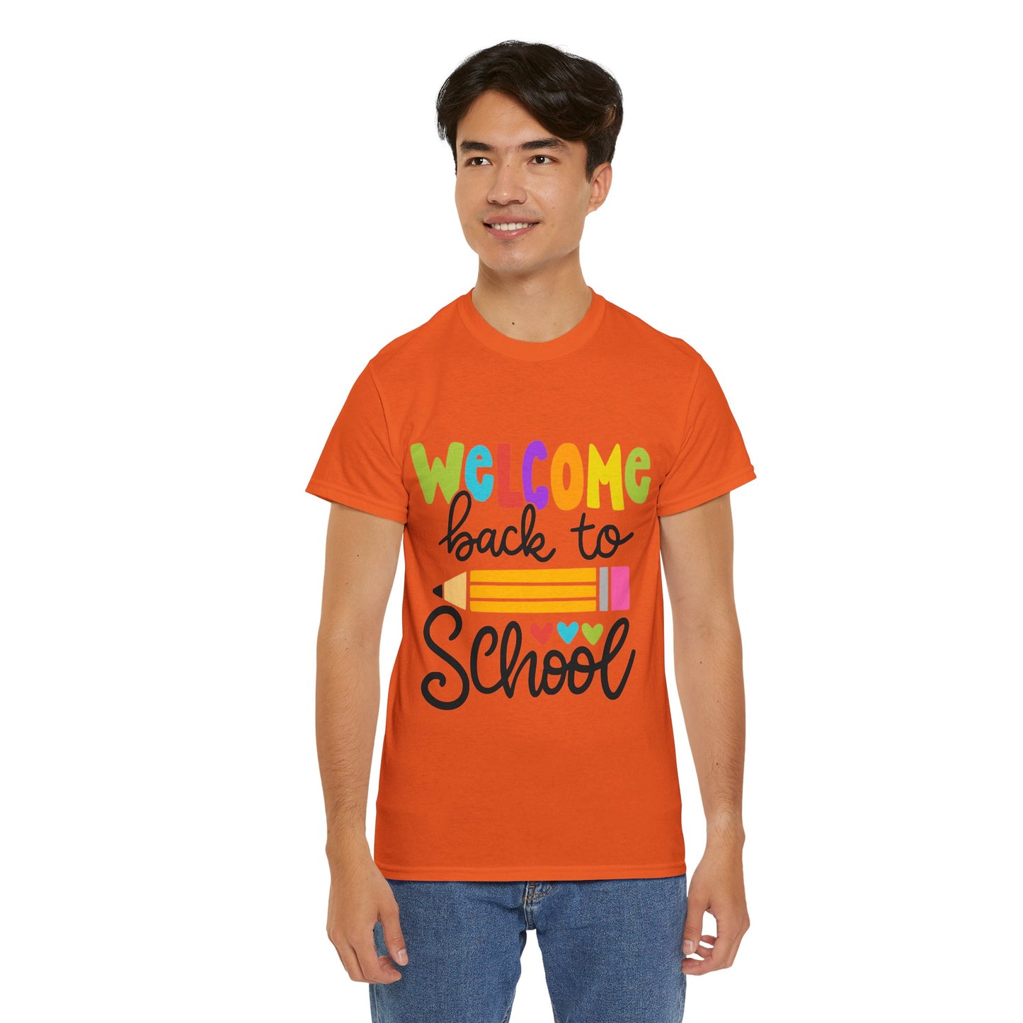 Welcome Back To School Unisex Heavy Cotton Tee