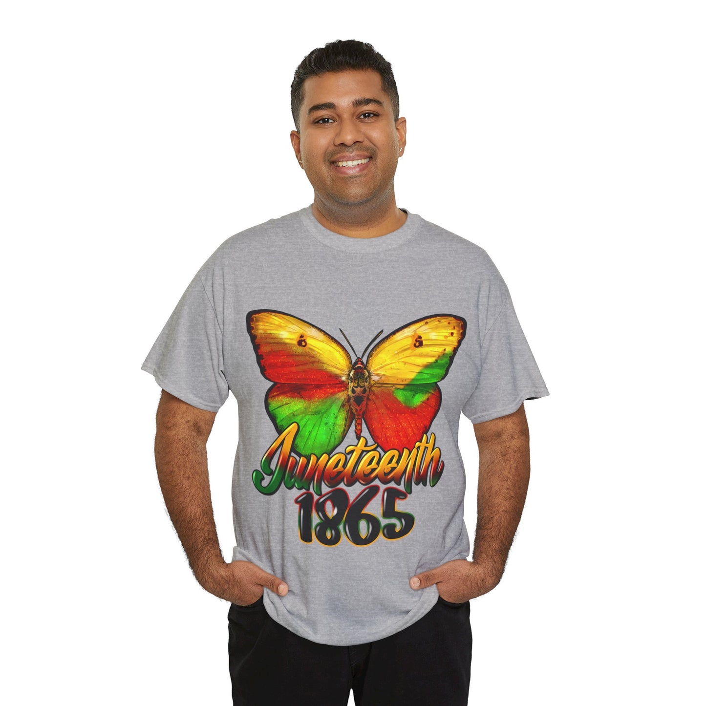 Juneteenth Butterfly Unisex Heavy Cotton Tee