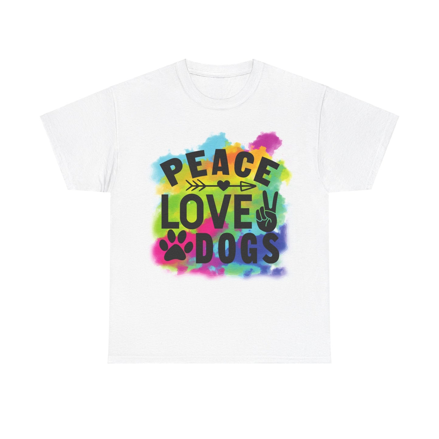 Peace Love Dogs Unisex Heavy Cotton Tee