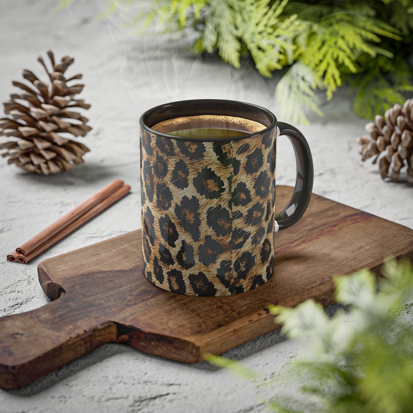 Leopard Print Colorful Mugs, 11oz