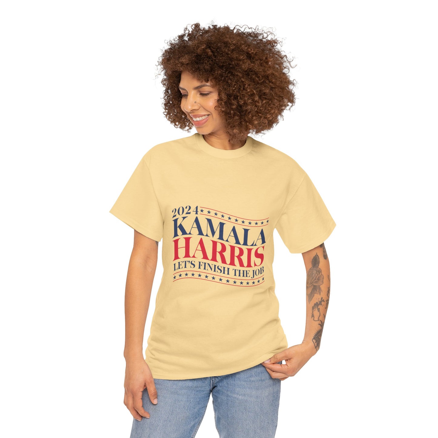 Kamala Harris Wave 2024 Unisex Heavy Cotton Tee