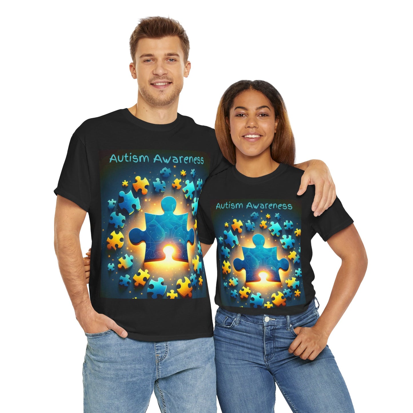 Autism Glow Unisex Heavy Cotton Tee