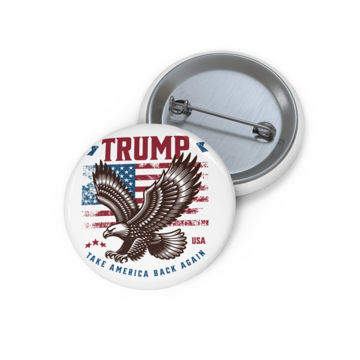 Trump Eagle Button Custom Pin Buttons