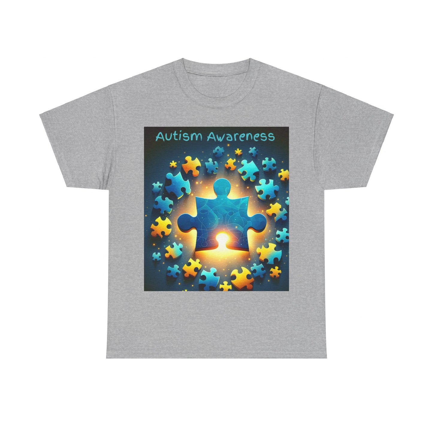 Autism Glow Unisex Heavy Cotton Tee