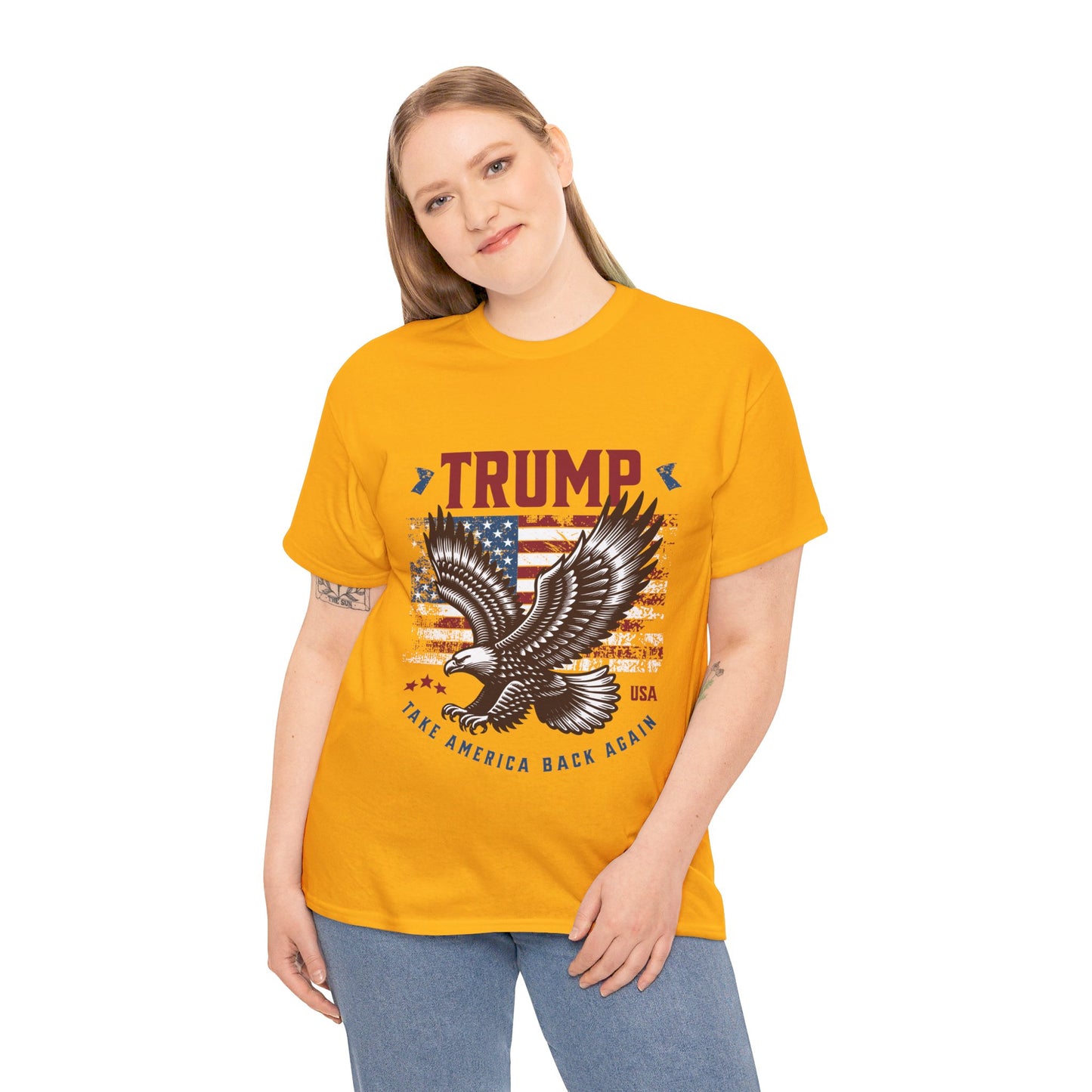 Trump MAGA Eagle Unisex Heavy Cotton Tee