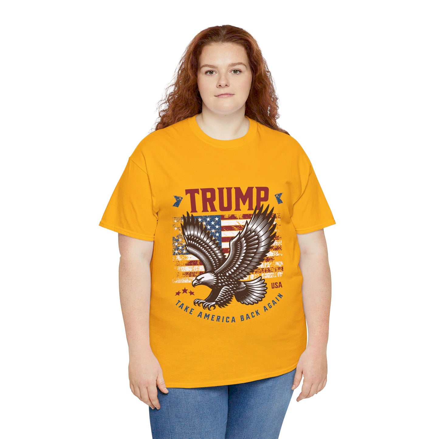 Trump MAGA Eagle Unisex Heavy Cotton Tee