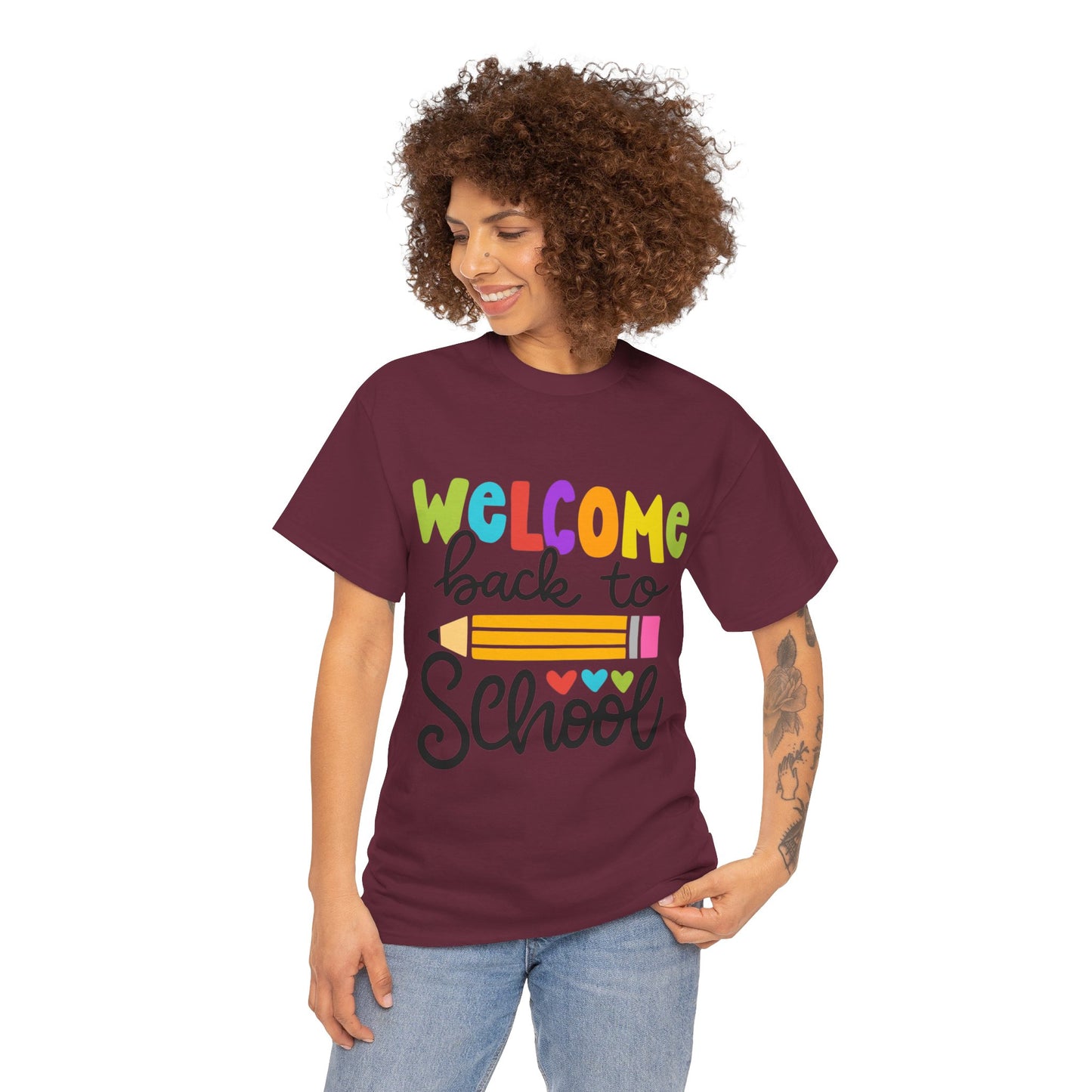 Welcome Back To School Unisex Heavy Cotton Tee