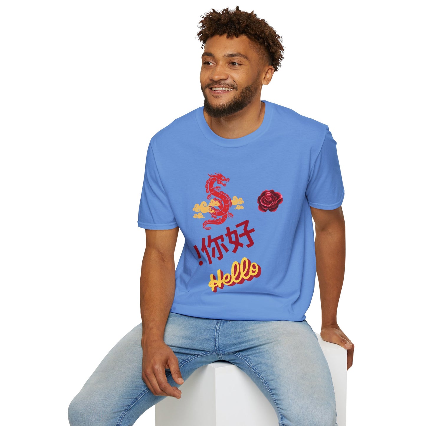 Hello in Chinese Unisex Softstyle T-Shirt