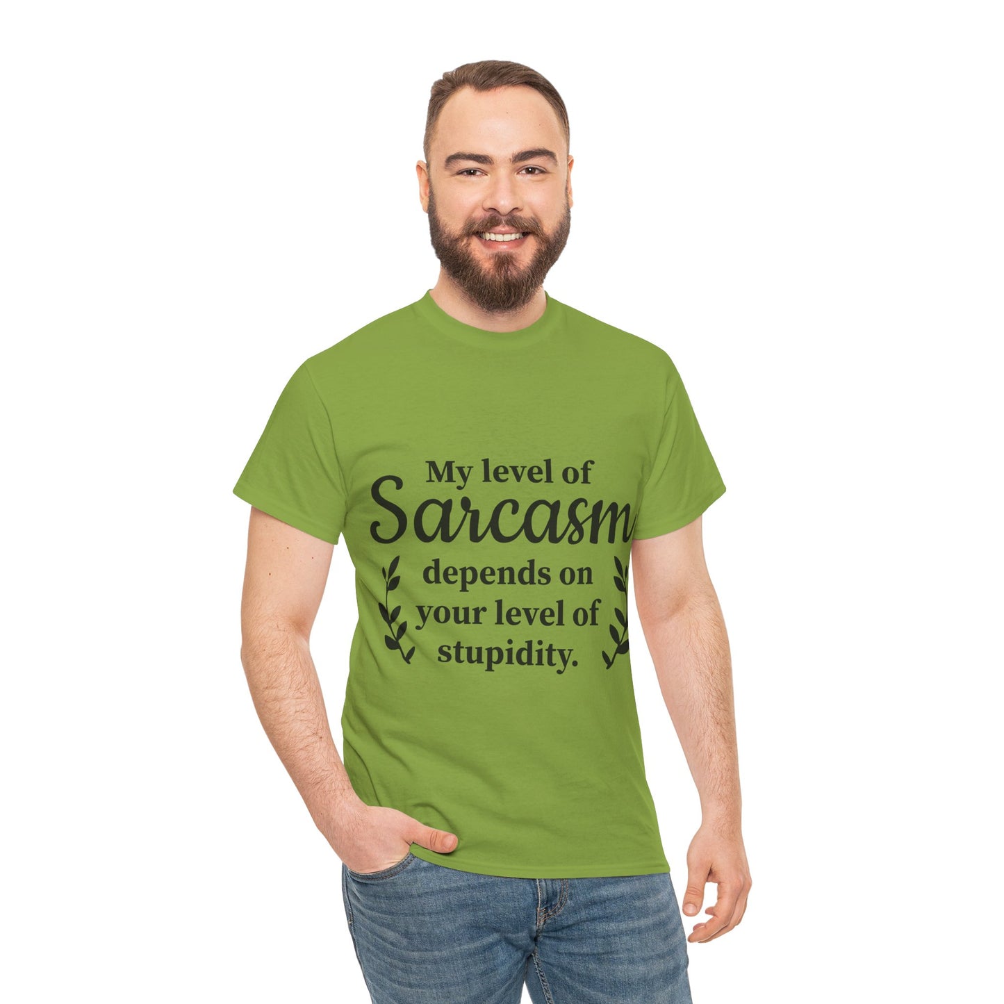 My Level Of Sarcasm Unisex Heavy Cotton Tee