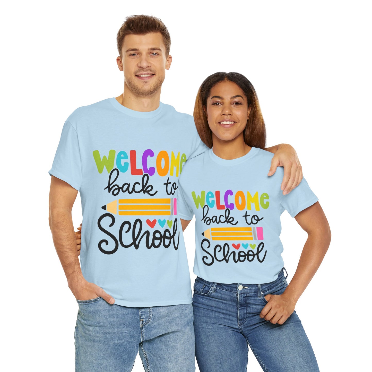 Welcome Back To School Unisex Heavy Cotton Tee