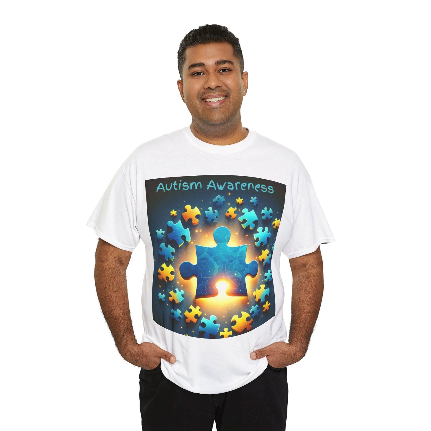 Autism Glow Unisex Heavy Cotton Tee