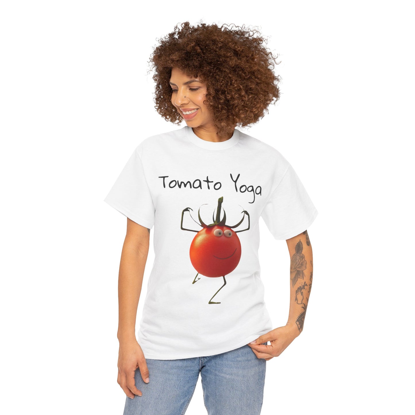 Tomato Yoga Unisex Heavy Cotton Tee