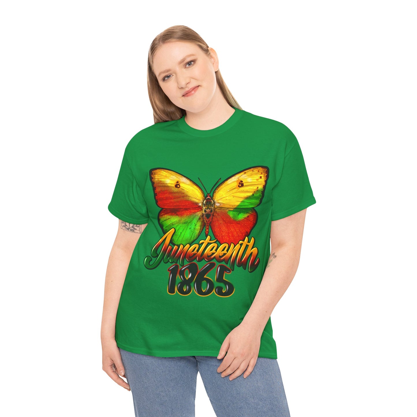 Juneteenth Butterfly Unisex Heavy Cotton Tee