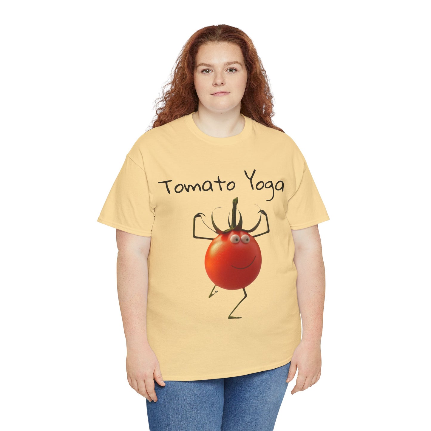 Tomato Yoga Unisex Heavy Cotton Tee