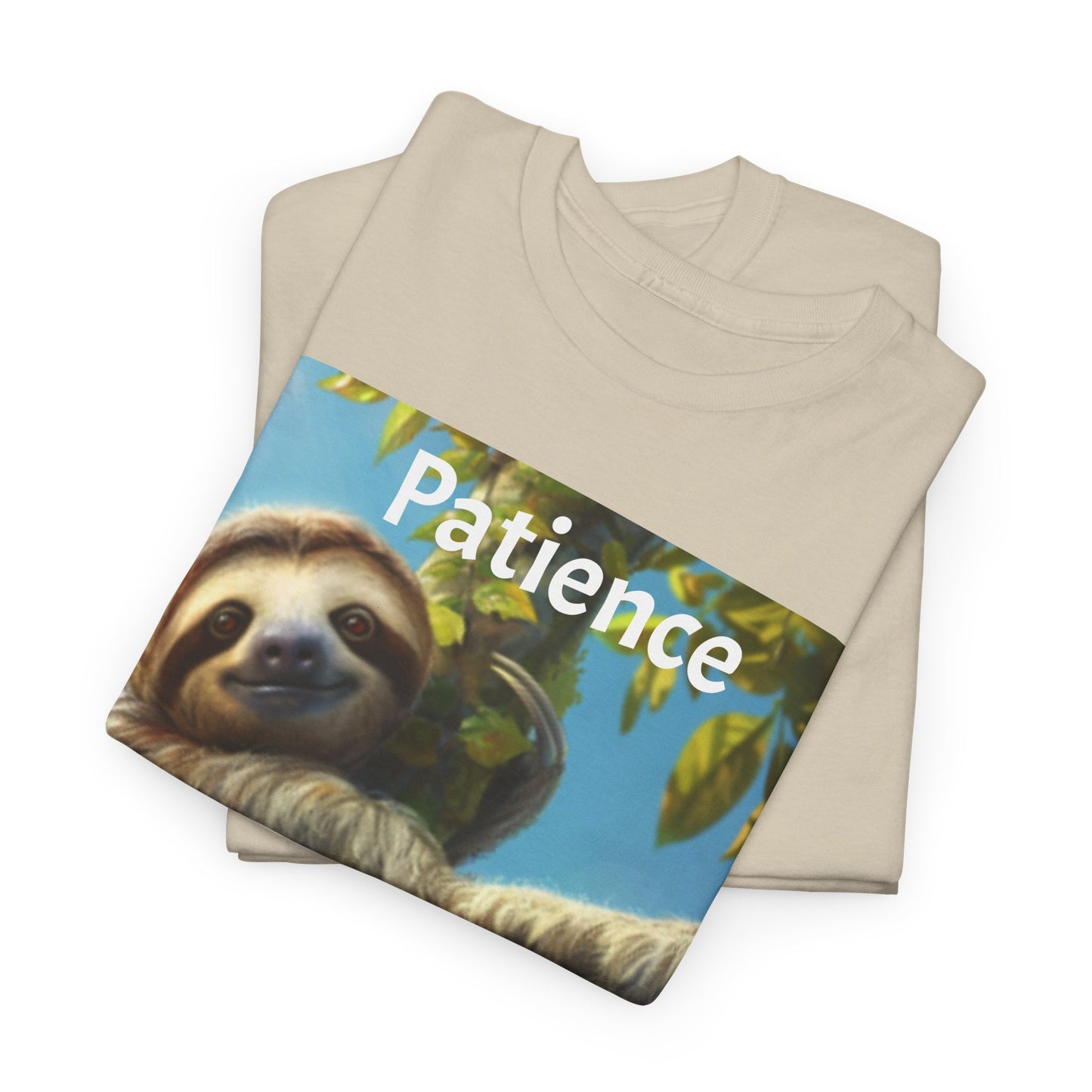 Sloth Patience Unisex Heavy Cotton Tee