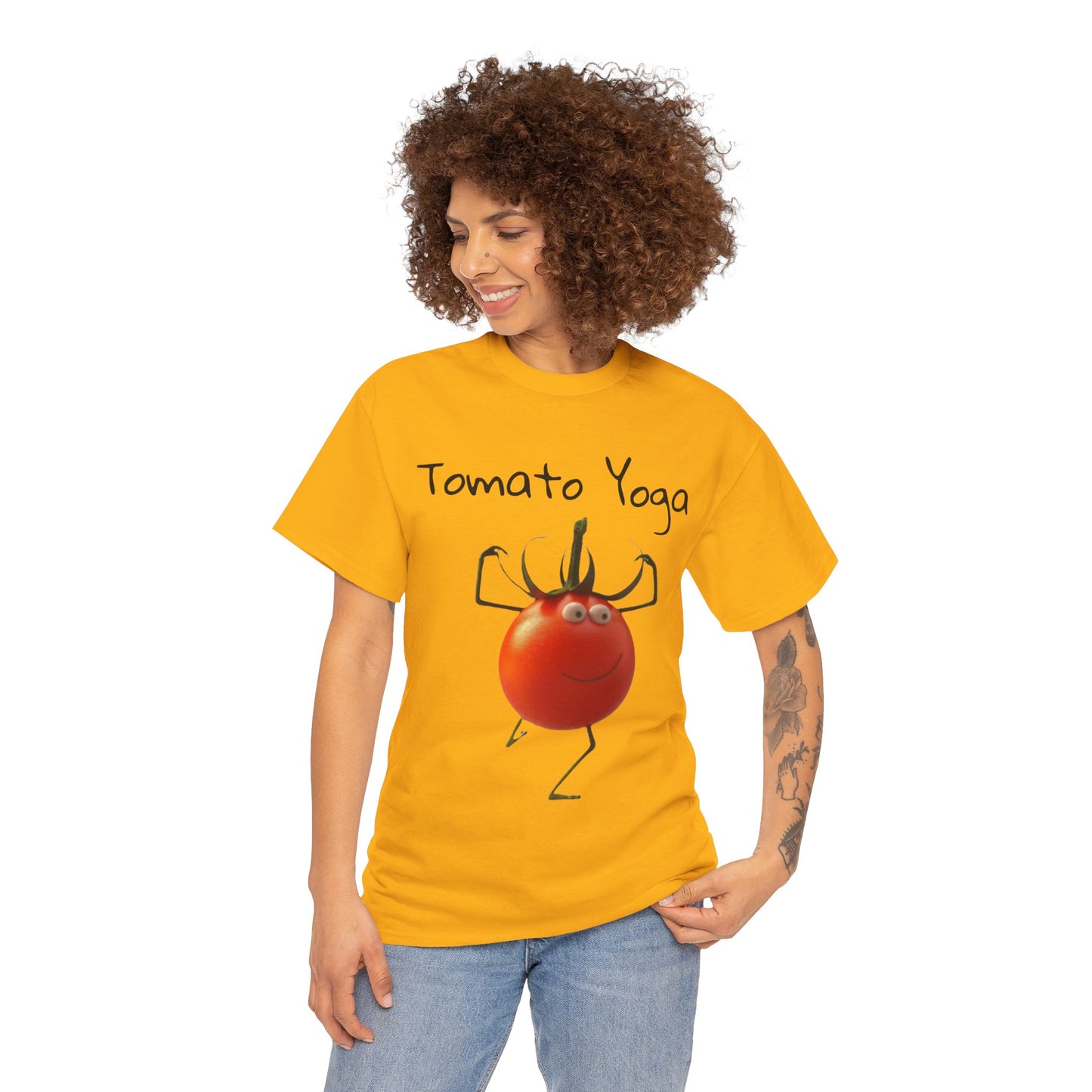 Tomato Yoga Unisex Heavy Cotton Tee