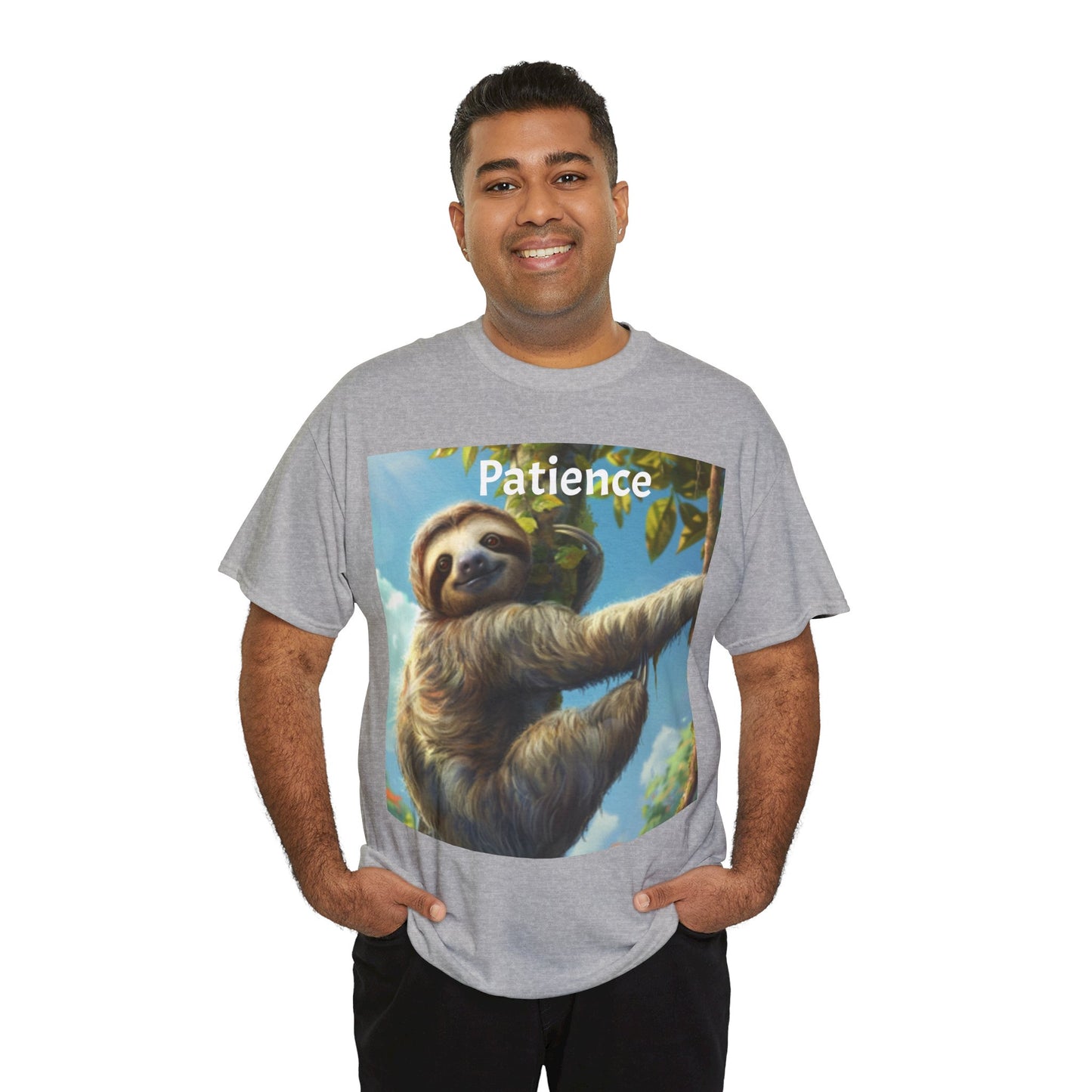 Sloth Patience Unisex Heavy Cotton Tee