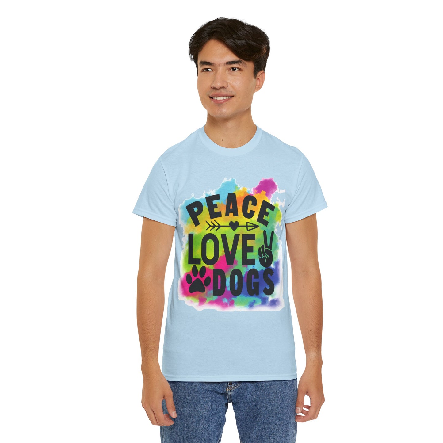 Peace Love Dogs Unisex Heavy Cotton Tee