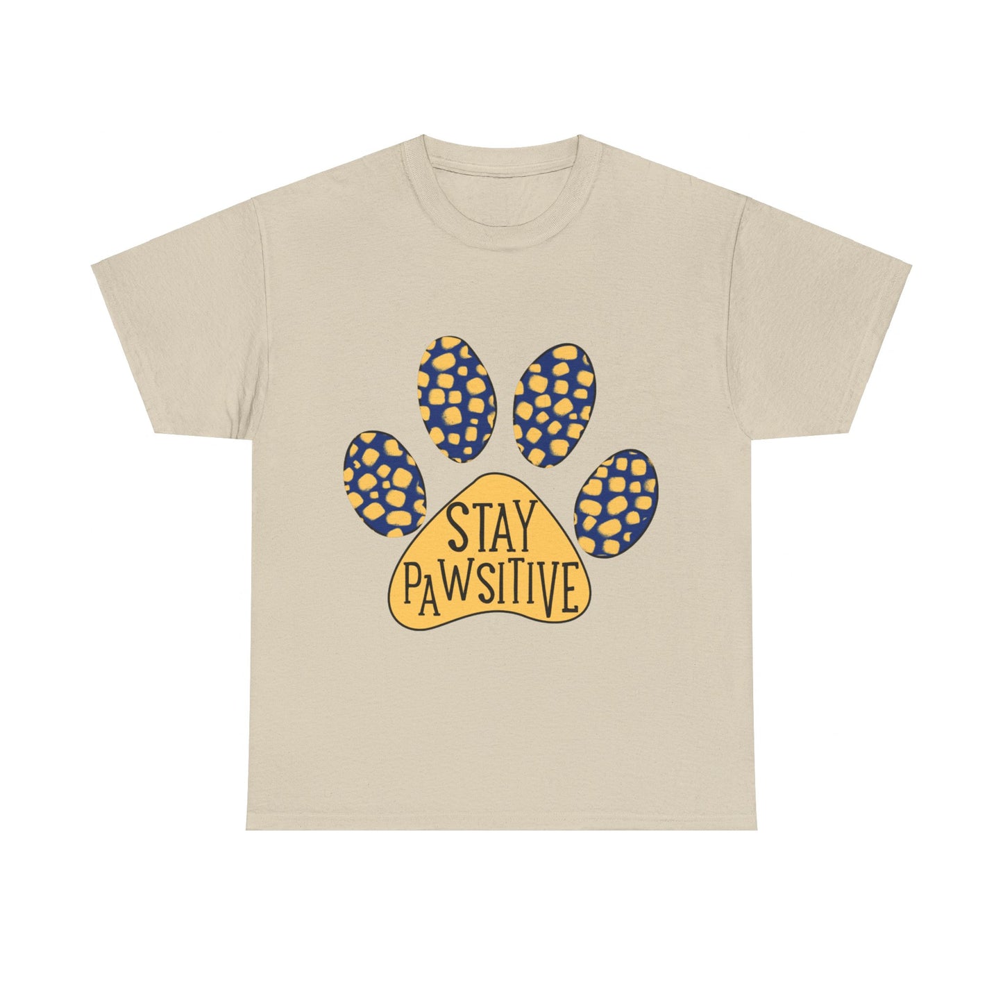 Stay Pawsitive Unisex Heavy Cotton Tee