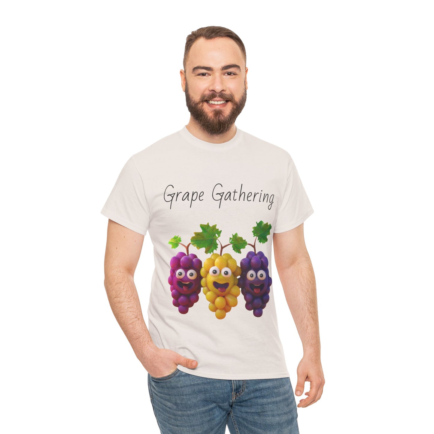 Grape Gathering Unisex Heavy Cotton Tee