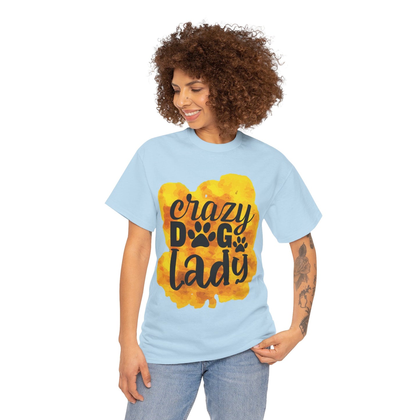 Crazy Dog Lady Unisex Heavy Cotton Tee