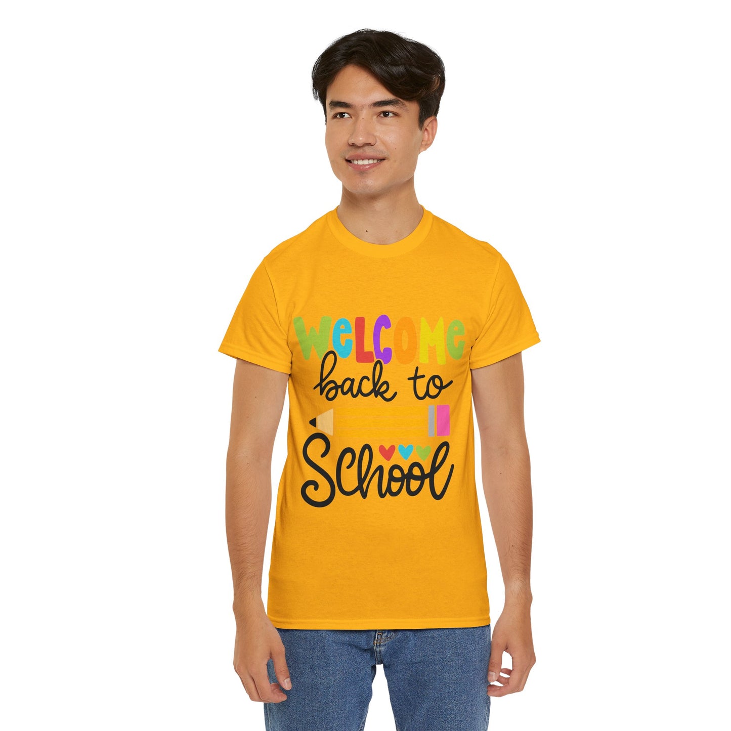 Welcome Back To School Unisex Heavy Cotton Tee