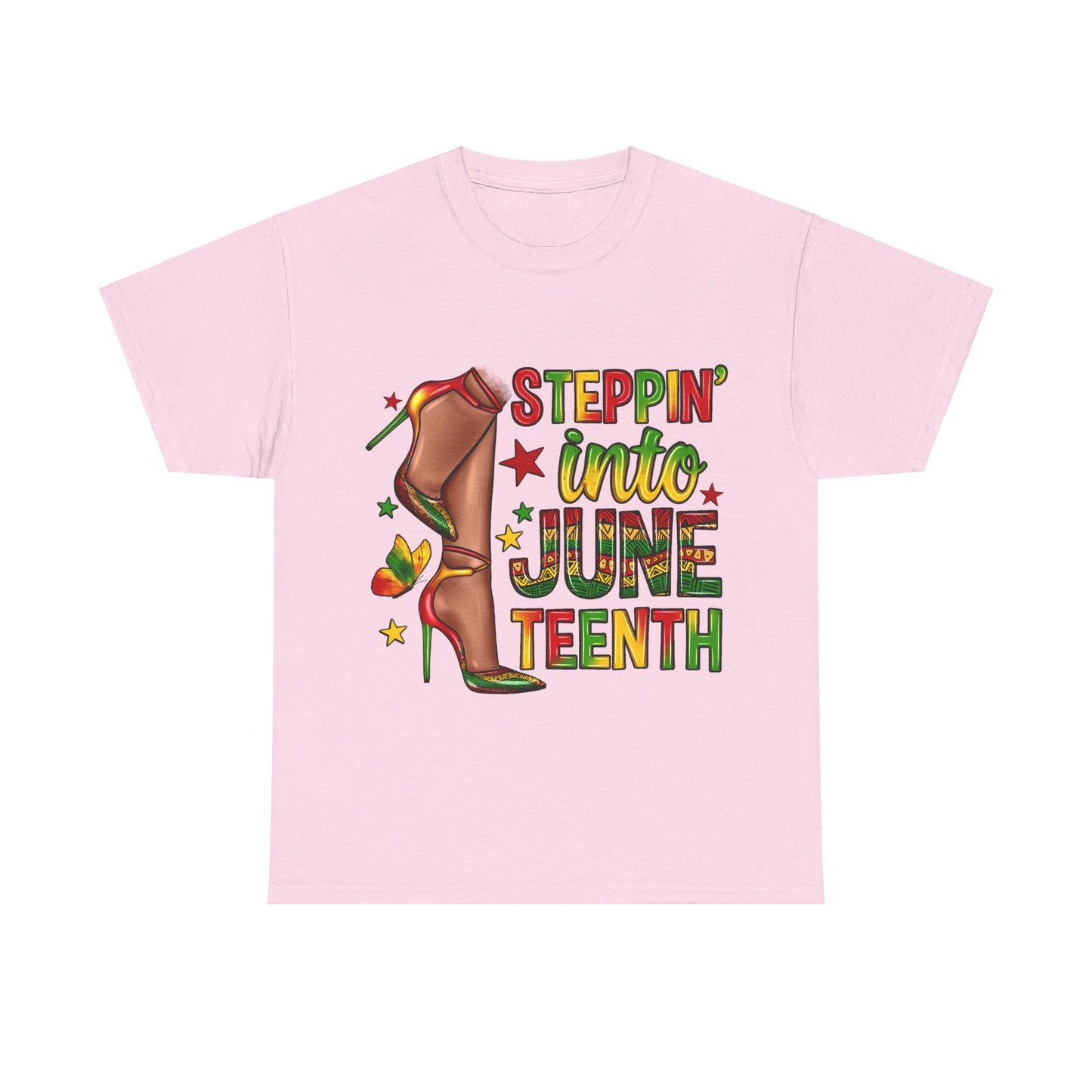 Stepping Into Juneteenth Unisex Heavy Cotton Tee