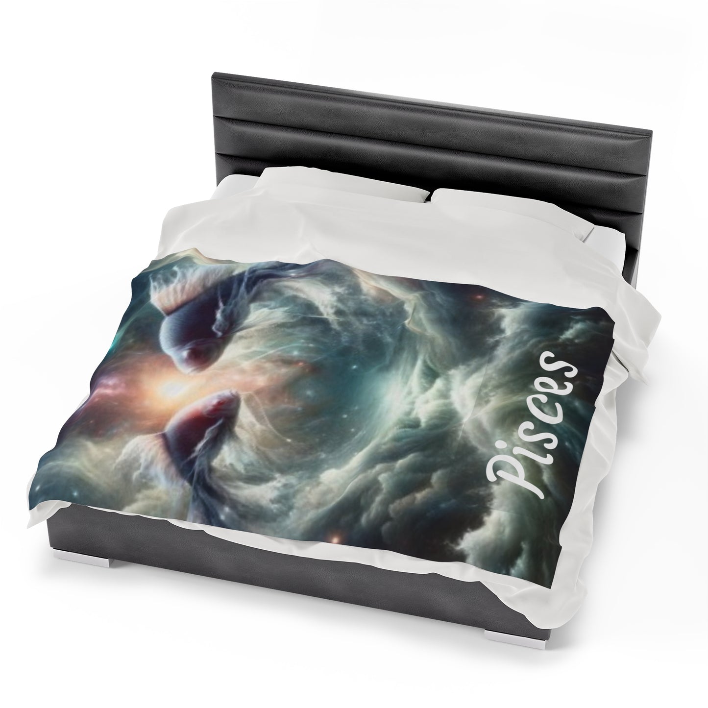 Pisces Zodiac Sign Velveteen Plush Blanket