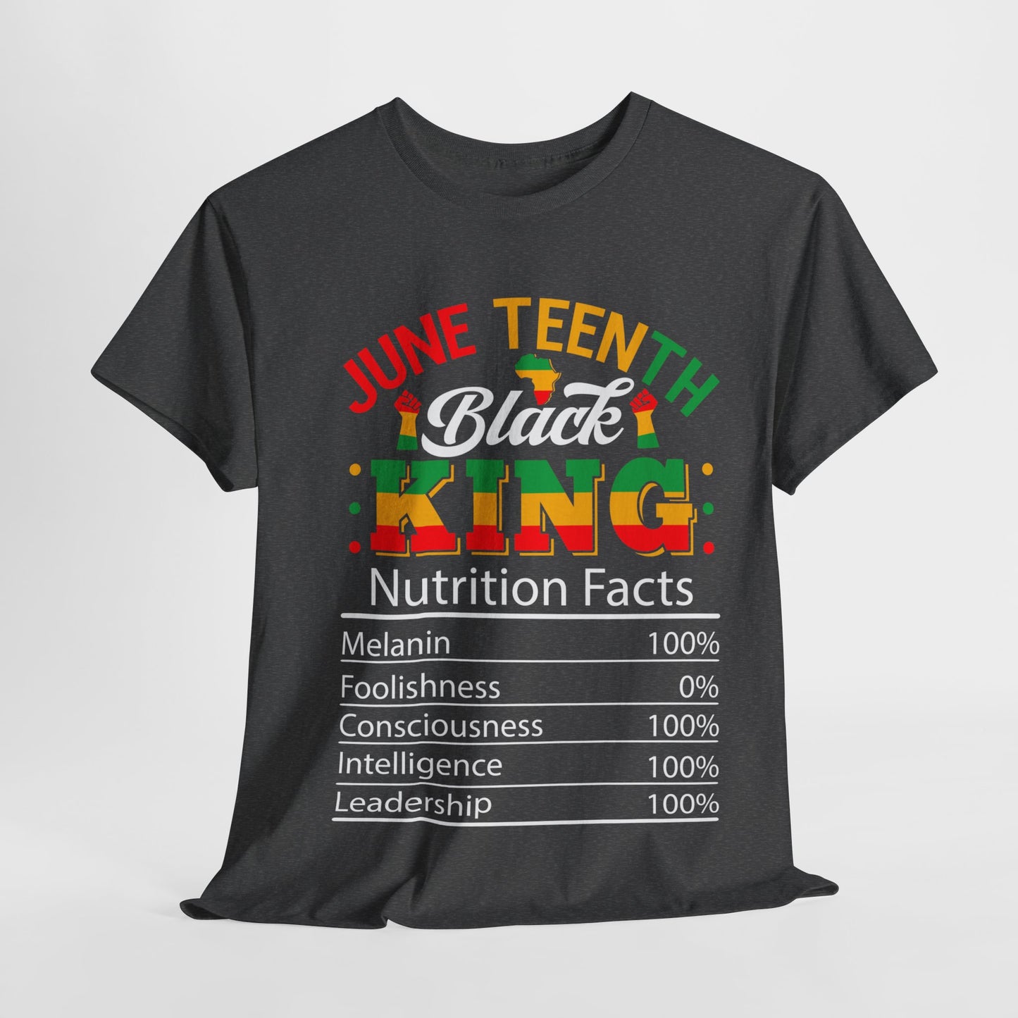 Juneteenth Black King Unisex Heavy Cotton Tee