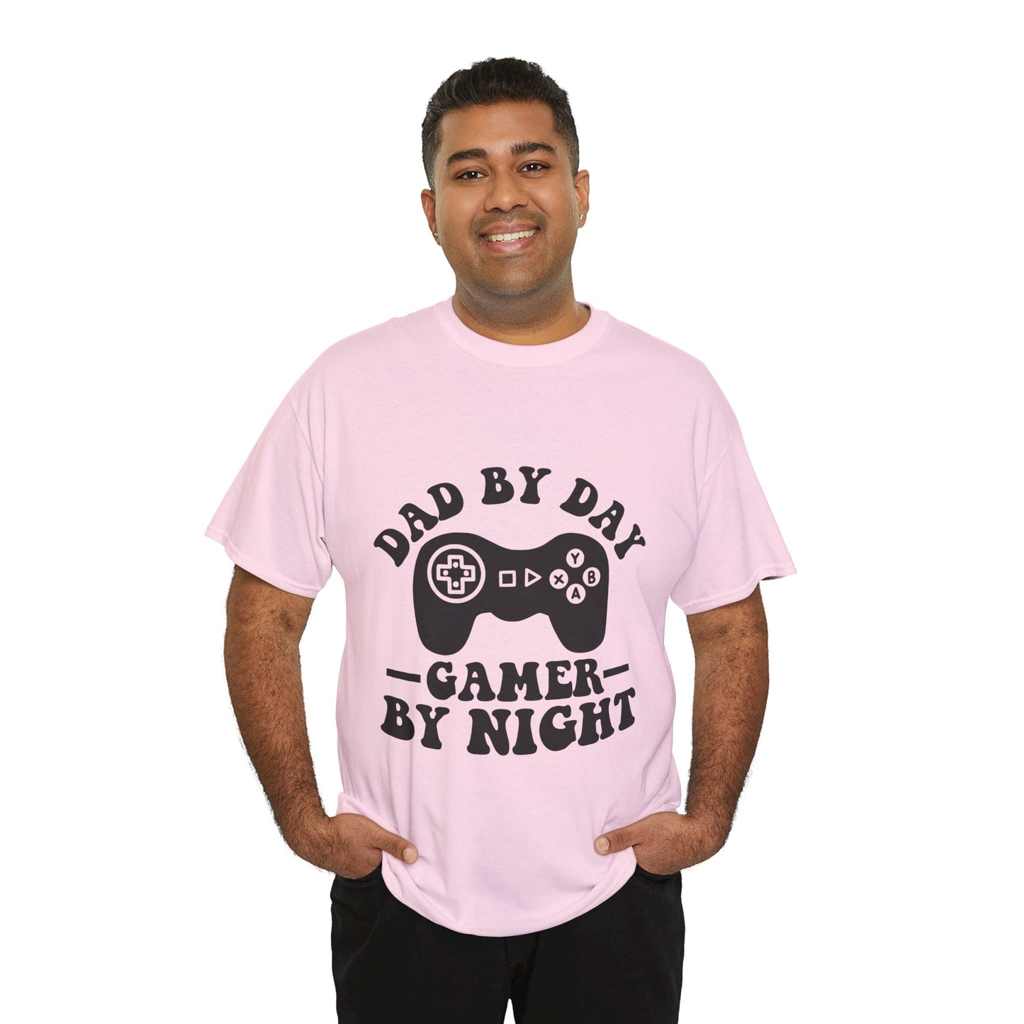 Gamer By Night Unisex Heavy Cotton Tee