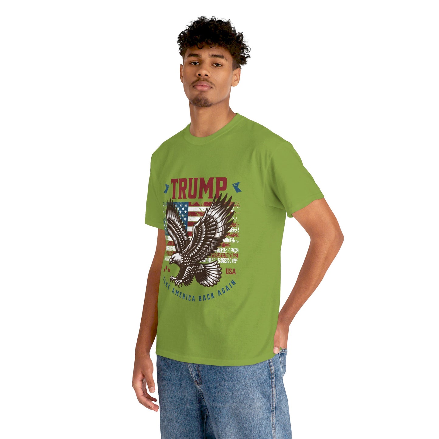 Trump MAGA Eagle Unisex Heavy Cotton Tee