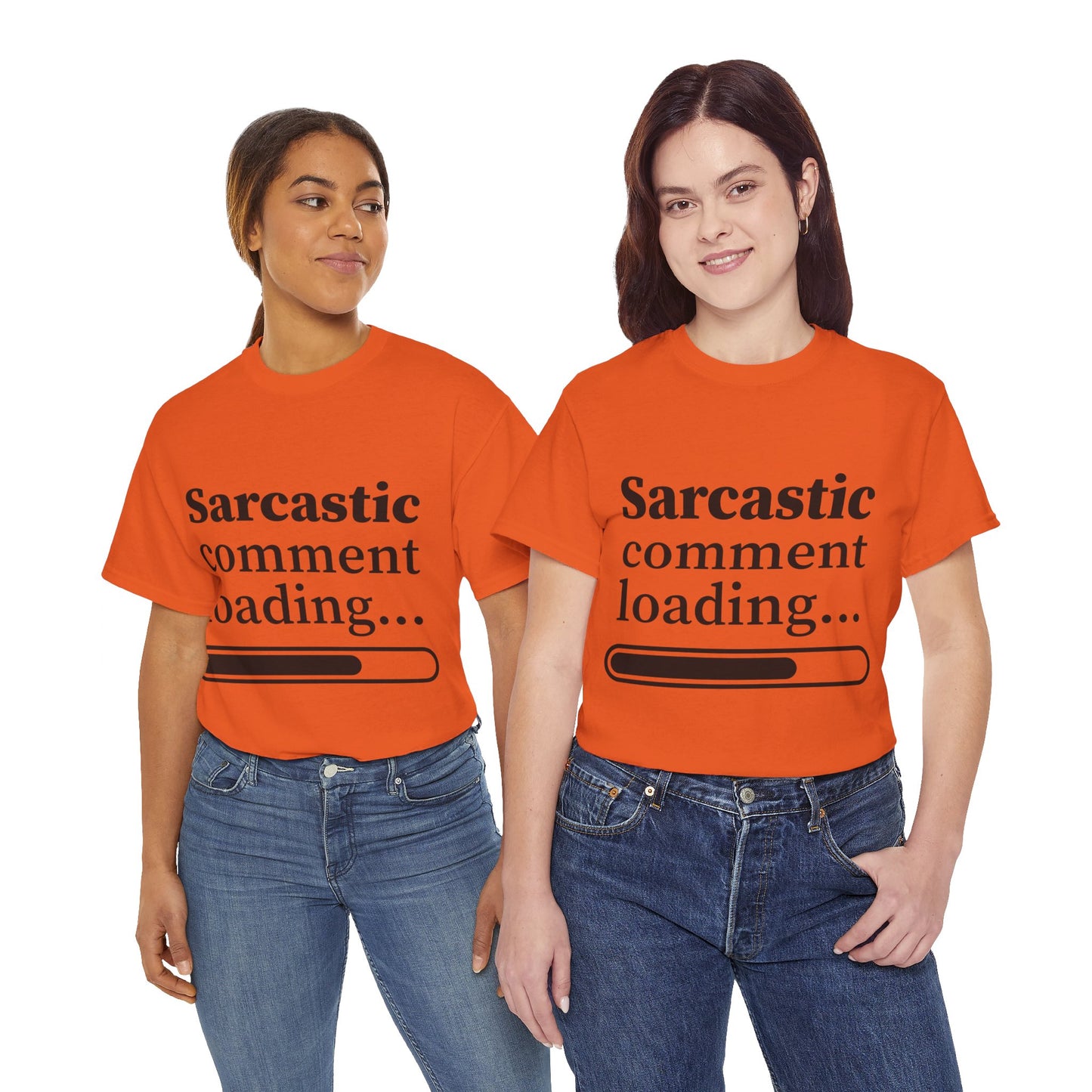 Sarcastic Comment Loading Unisex Heavy Cotton Tee