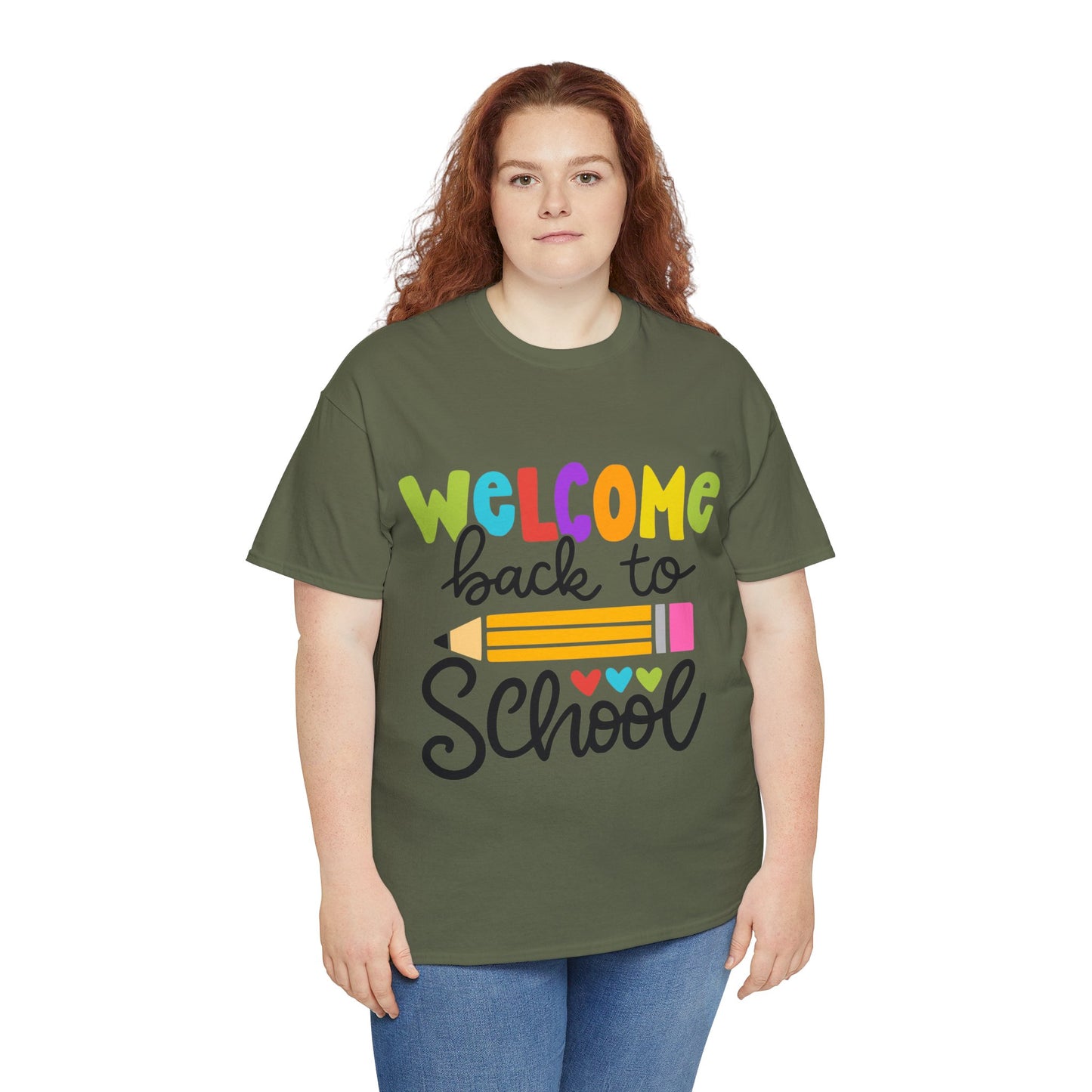 Welcome Back To School Unisex Heavy Cotton Tee