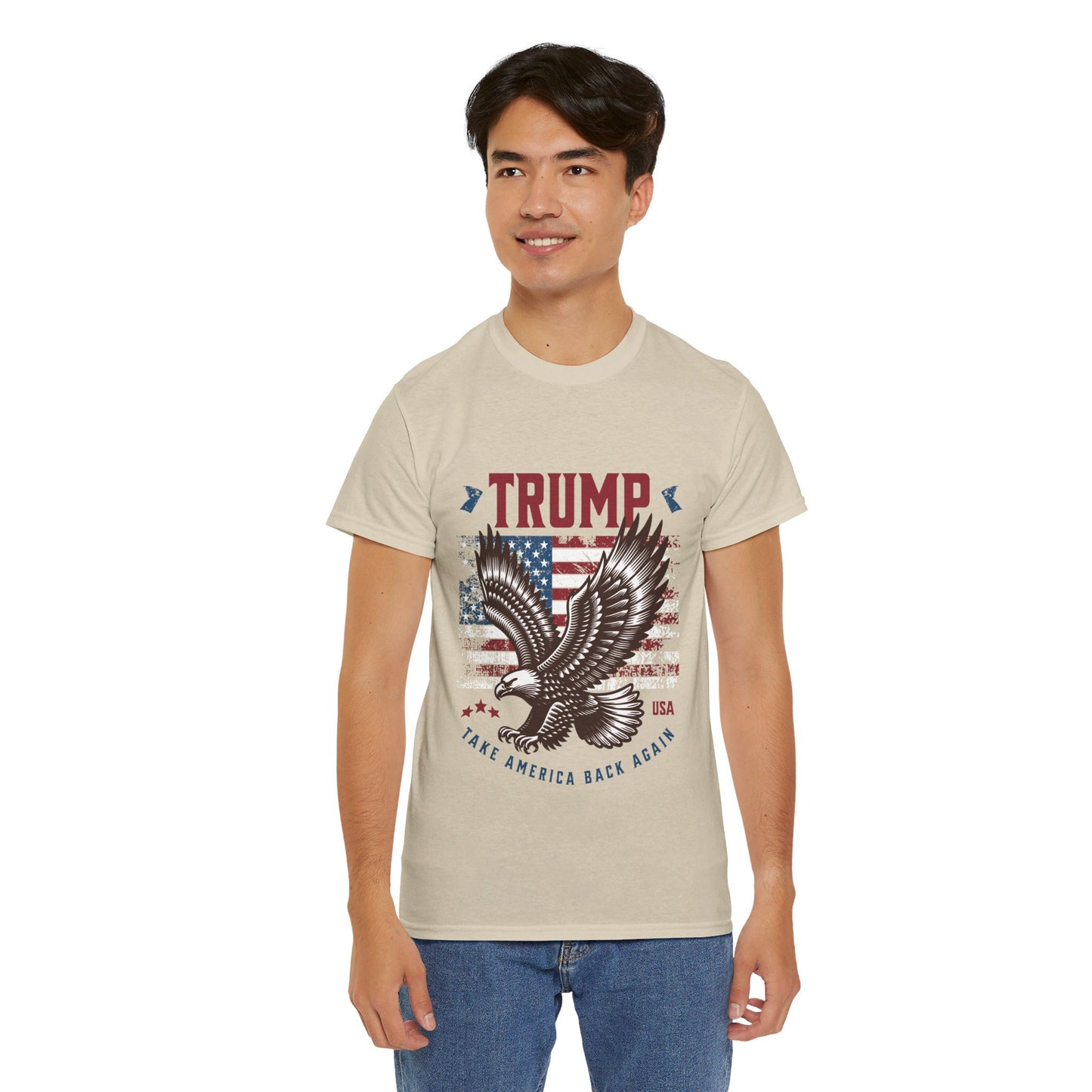 Trump MAGA Eagle Unisex Heavy Cotton Tee