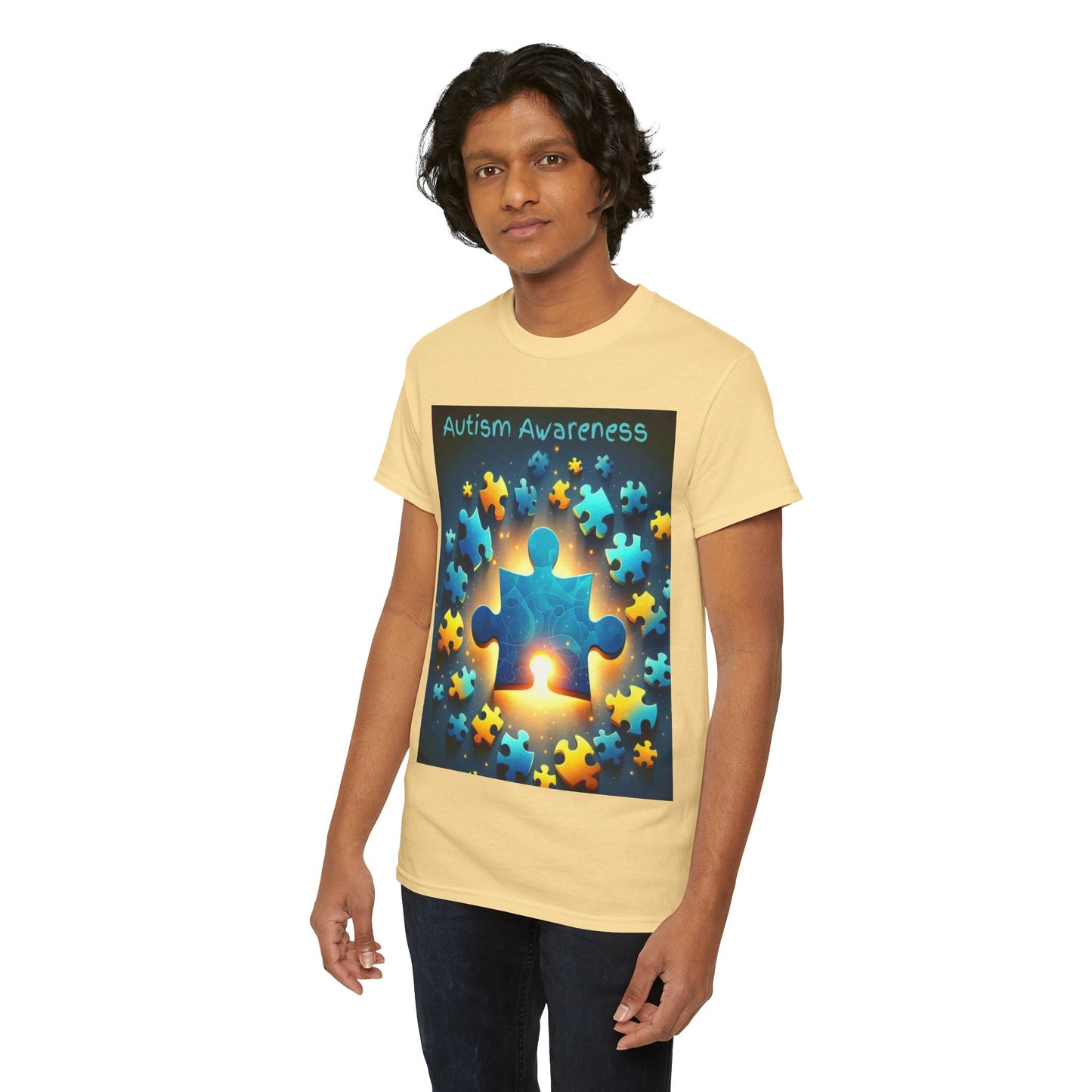 Autism Glow Unisex Heavy Cotton Tee